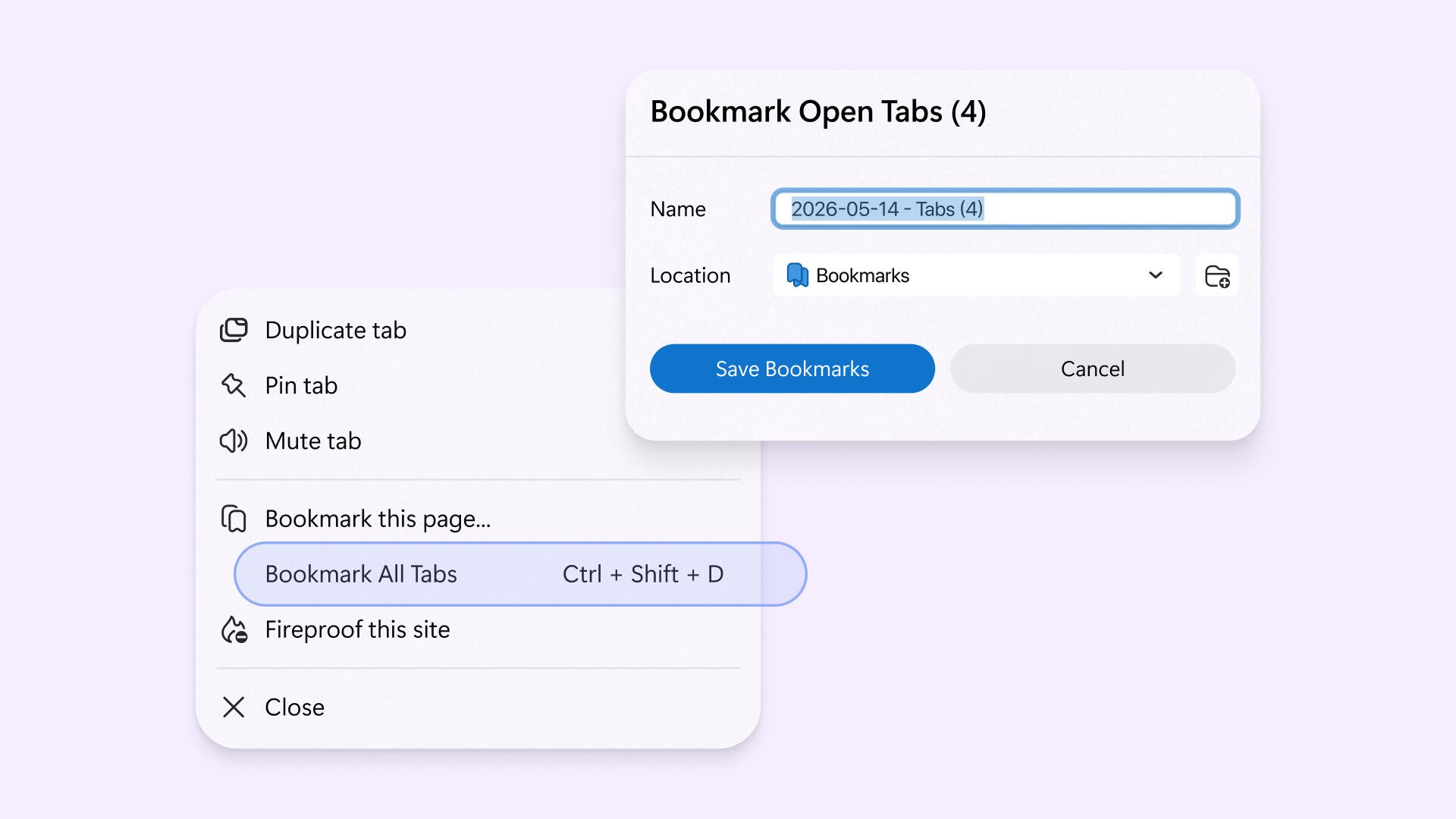 Option to Bookmark All Open Tabs